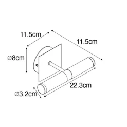 QAZQA Moderne Wandleuchte schwarz IP44 2-flammig - Bath