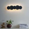 QAZQA Moderne Wandleuchte Schwarz inkl. LED 3-Stufen-Dimmbar 5-Lichter - Sunrise