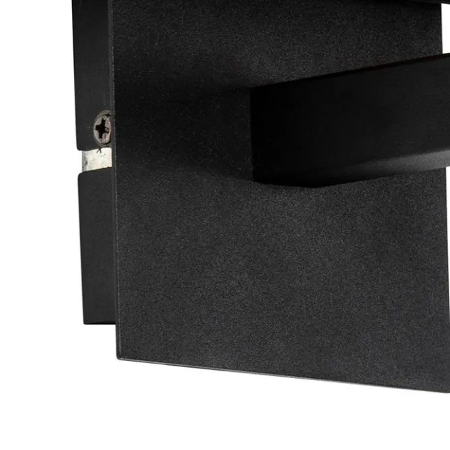 QAZQA Moderne Wandleuchte schwarz mit Gold - VT 1