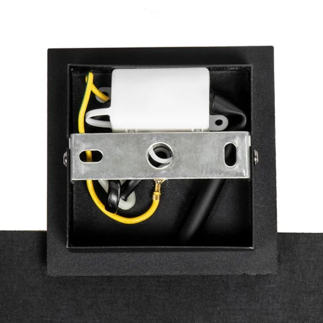 QAZQA Moderne Wandleuchte schwarz mit Gold - VT 1