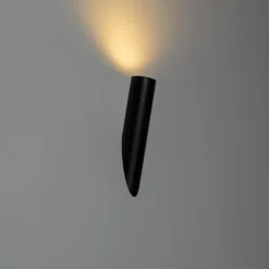 QAZQA Moderne Wandleuchte schwarz GU10 50mm - Slam