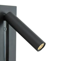 QAZQA Moderne Wandleuchte schwarz inkl. LED - Plaza