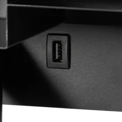 QAZQA Moderne Wandleuchte schwarz inkl. LED mit USB - Thijs