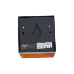 QAZQA Moderne Wandleuchte schwarz mit goldener Innenseite inkl. LED und Touch-Dimmer wiederaufladbar - Joris Groove