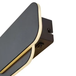 QAZQA Moderne Wandleuchte schwarz inkl. LED 3-Stufen-Dimmbar - Dias