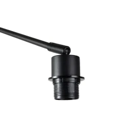 QAZQA Moderne Wandleuchte schwarz verstellbar - Blitz