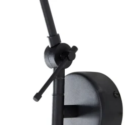 QAZQA Moderne Wandleuchte schwarz verstellbar - Blitz