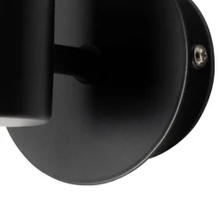 QAZQA Moderne Wandleuchte schwarz IP44 - Cederic Up