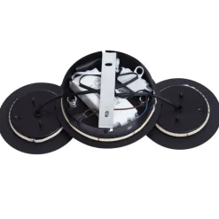 QAZQA Moderne Wandleuchte Schwarz mit Gold inkl. LED 3-Stufen-Dimmbar 3-Lichter - Sunrise 3