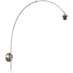 QAZQA Moderne Wandleuchte Stahl ohne Schirm - Arc