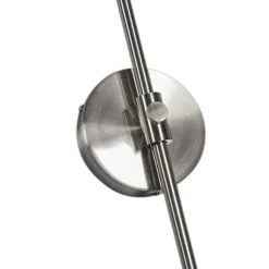 QAZQA Moderne Wandleuchte Stahl ohne Schirm - Arc