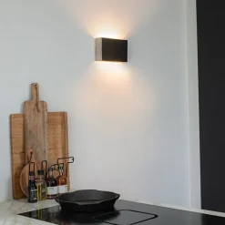 QAZQA Moderne Wandleuchte Stahl 2-flammig - Otan