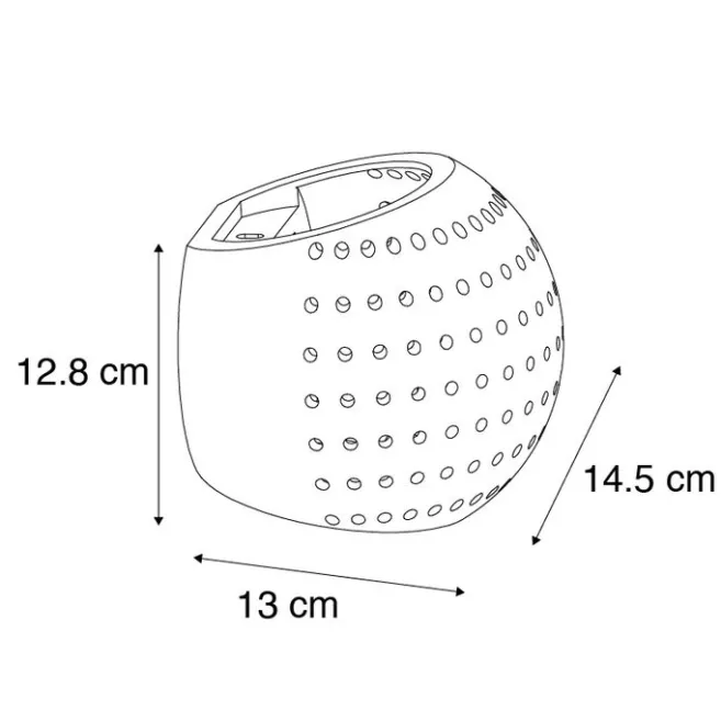 QAZQA Moderne Wandleuchte Weiß Gips Kugel mit Lichteffekt - Blur