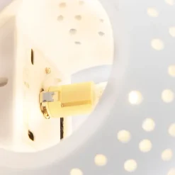 QAZQA Moderne Wandleuchte Weiß Gips Kugel mit Lichteffekt - Blur