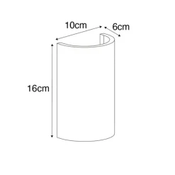 QAZQA Moderne Wandleuchte weiß inklusive Wifi G9 - Colja Novo