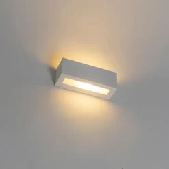 QAZQA Moderne Wandleuchte weiß mit Lichteffekt - Tjada Novo