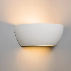 QAZQA Moderne Wandleuchte Weiß mit Lichteffekt - Hiske