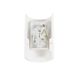 QAZQA Moderne Wandleuchte Weiß Rund - Colja Novo