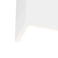 QAZQA Moderne Wandleuchte weiß rechteckig - Colja Novo