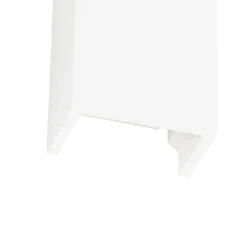 QAZQA Moderne Wandleuchte weiß rechteckig - Colja Novo