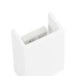 QAZQA Moderne Wandleuchte weiß rechteckig - Colja Novo