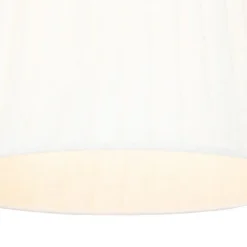 QAZQA Moderne Wandleuchte weiß und bronze mit Leselampe - Renier