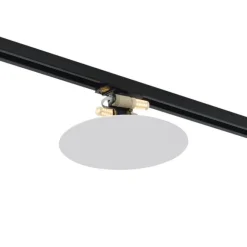 QAZQA Moderne weiße Deckenleuchte für Schienensystem 1-phasig 2-flammig - Iconic Pulley