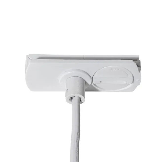 QAZQA Moderne weiße Hängelampe für 1-phasiges Schienensystem - Iconic Frini