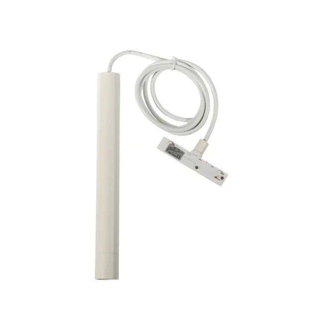 QAZQA Moderne weiße Hängelampe für 1-phasiges Schienensystem - Slimline Keno