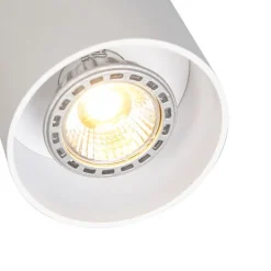 QAZQA Moderner Aufbaustrahler weiß GU10 50mm - Tubo