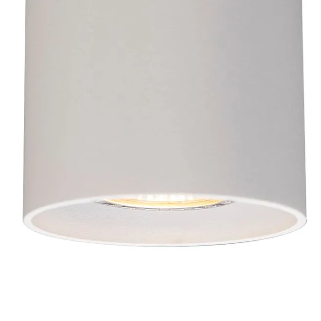 QAZQA Moderner Aufbaustrahler weiß GU10 50mm - Tubo