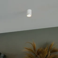 QAZQA Moderner Aufbaustrahler weiß GU10 50mm - Ronda