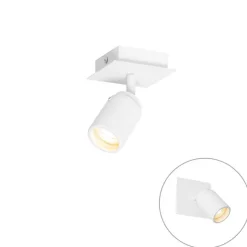 QAZQA Moderner Badezimmerspot weiß quadratisch IP44 - Ducha