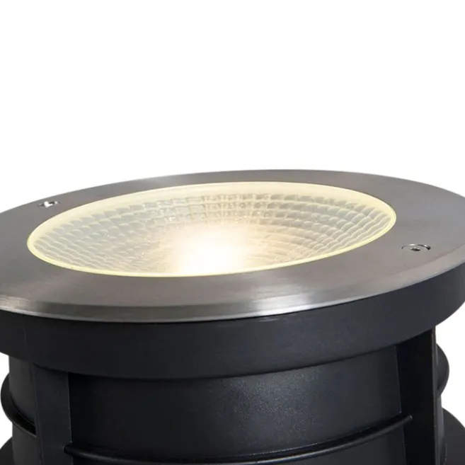 QAZQA Moderner Bodeneinbau-Strahler Stahl inkl. 20W LED - Bridge