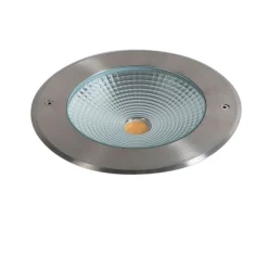 QAZQA Moderner Bodeneinbau-Strahler Stahl inkl. 20W LED - Bridge