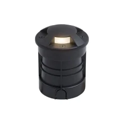 QAZQA Moderner Bodeneinbaustrahler schwarz GU10 50mm 4-Licht-Effekt IP65 - Cellar