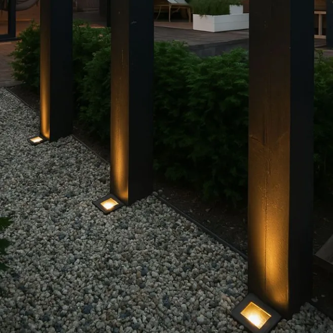 Kinder QAZQA Moderner Bodenspoiler Schwarz verstellbar IP65 - Oneon