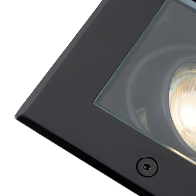 Kinder QAZQA Moderner Bodenspoiler Schwarz verstellbar IP65 - Oneon