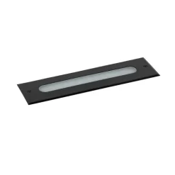 QAZQA Moderner Bodenstrahler schwarz 30 cm inkl. LED IP65 - Eline