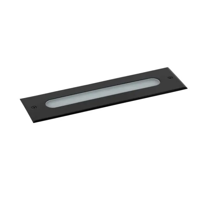 QAZQA Moderner Bodenstrahler schwarz 30 cm inkl. LED IP65 - Eline