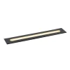 QAZQA Moderner Bodenstrahler schwarz 50 cm inkl. LED IP65 - Eline