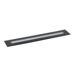 QAZQA Moderner Bodenstrahler schwarz 50 cm inkl. LED IP65 - Eline