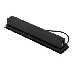QAZQA Moderner Bodenstrahler schwarz 50 cm inkl. LED IP65 - Eline