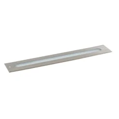 QAZQA Moderner Bodenstrahler Stahl 50 cm inkl. LED IP65 - Eline