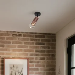 QAZQA Moderner Deckenspot Dark Bronze Verstellbar - Veerle