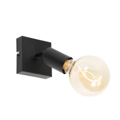 QAZQA Moderner Deckenspot schwarz quadratisch - Facil