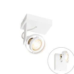 QAZQA Moderner Deckenspot weiß dreh- und kippbar GU10 50mm - Master