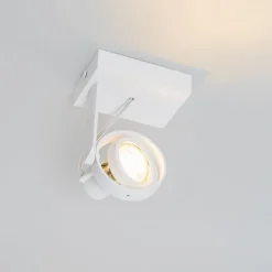 QAZQA Moderner Deckenspot weiß dreh- und kippbar GU10 50mm - Master