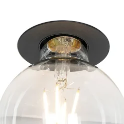 QAZQA Moderner Einbaustrahler schwarz rund - Insight