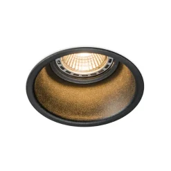 QAZQA Moderner Einbaustrahler schwarz GU10 50mm - Dept